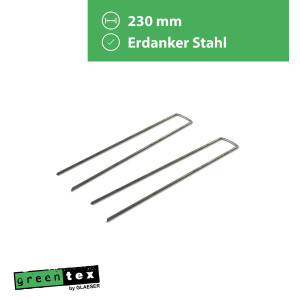 greentex&reg; Erdanker Stahl 23cm | 250 Stk.