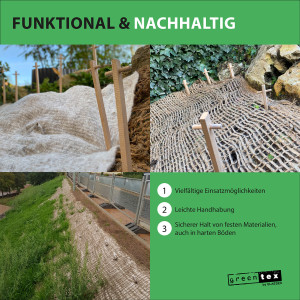 greentex® Erdanker Holz 30cm | 250 Stk.| zertifiziertes Holz