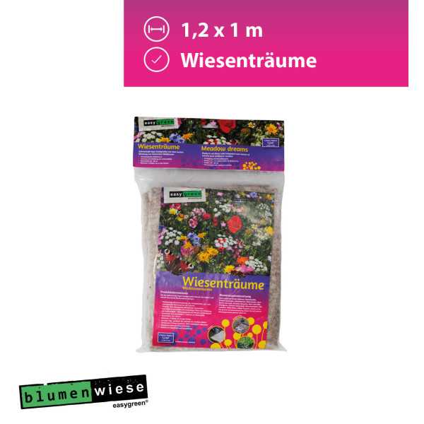 Easygreen Wiesenträume Patch 1,2m²  &ndash; bunt duftende Wildblumen