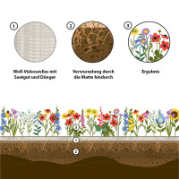 Easygreen Blumenpracht Patch 1,2m² – Blumenwiese für alle Lagen