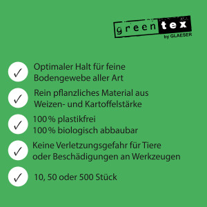 greentex® Erdanker bio 5cm | GreenStake | Biohaften | 50 Stk.