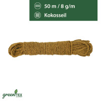greentex® sfoară de cocos subțire 8g/m | 50m