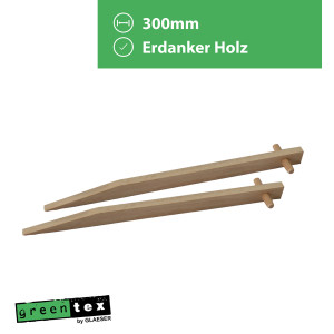 greentex® Erdanker Holz 30cm | 250 Stk.