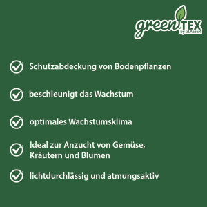 greentex® pânză de protecție pentru creștere 8m² | 1,6m x 5m
