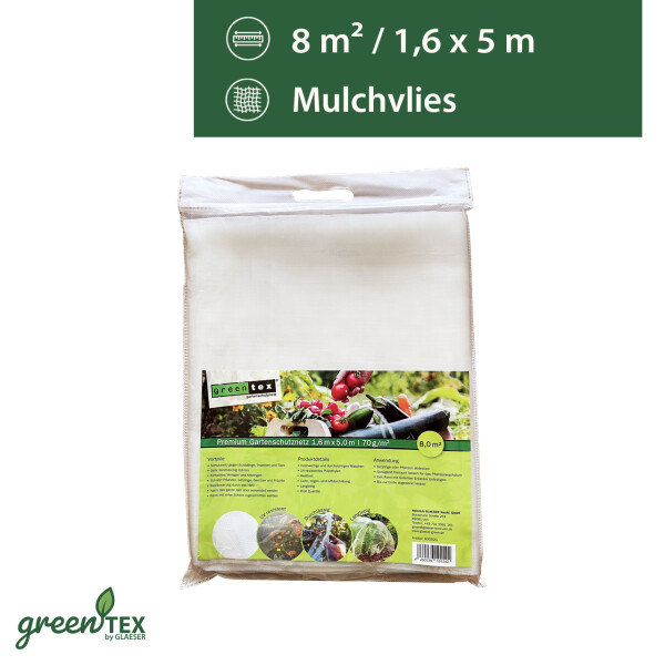 greentex® kertvédő háló 8 m² | 1,6 m × 5 m