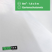 greentex® Gartenschutznetz 8m² | 1,6m x 5m