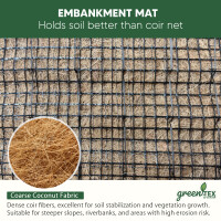 greentex JuKo - Kokosmatte mit Jute Netz