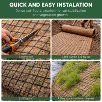 greentex JuKo - Kokosmatte mit Jute Netz