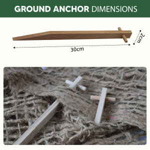 greentex® Erdanker Holz 30cm | 100 Stk