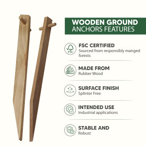 greentex® Erdanker Holz 20cm | 250 Stk.