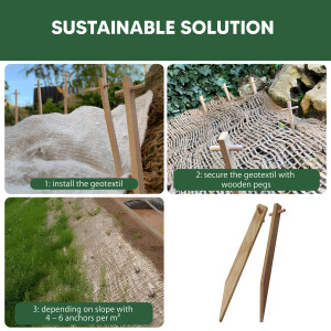 greentex® Erdanker Holz 20cm | 250 Stk.