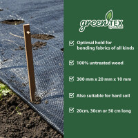 greentex® Erdanker Holz 20cm | 250 Stk.