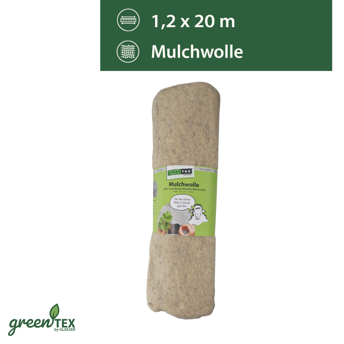 greentex® Mulchwolle 1,2m x 10m